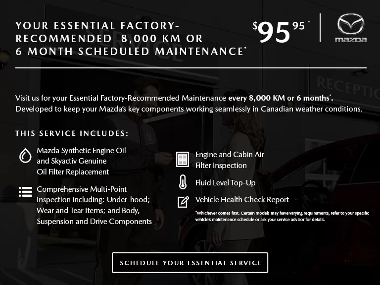 Mazda maintenance accueil novembre