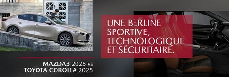 Mazda3 2025 vs Toyota Corolla 2025 : comparaison détaillée Mazda3 2025 et Toyota Corolla 2025 pour faire le bon choix