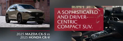 Comparisons between the 2025 Mazda CX-5 and the 2025 Honda CR-V