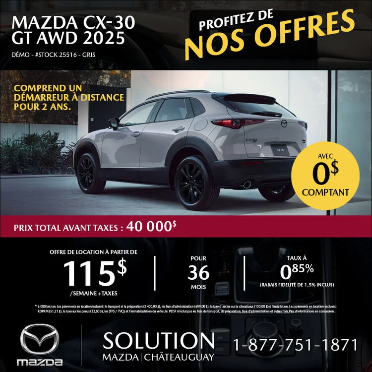 68a4644966aadb837b29317997f9e656 solution mazda promo novembre CX 30 GT AWD 2025 FR 750x750