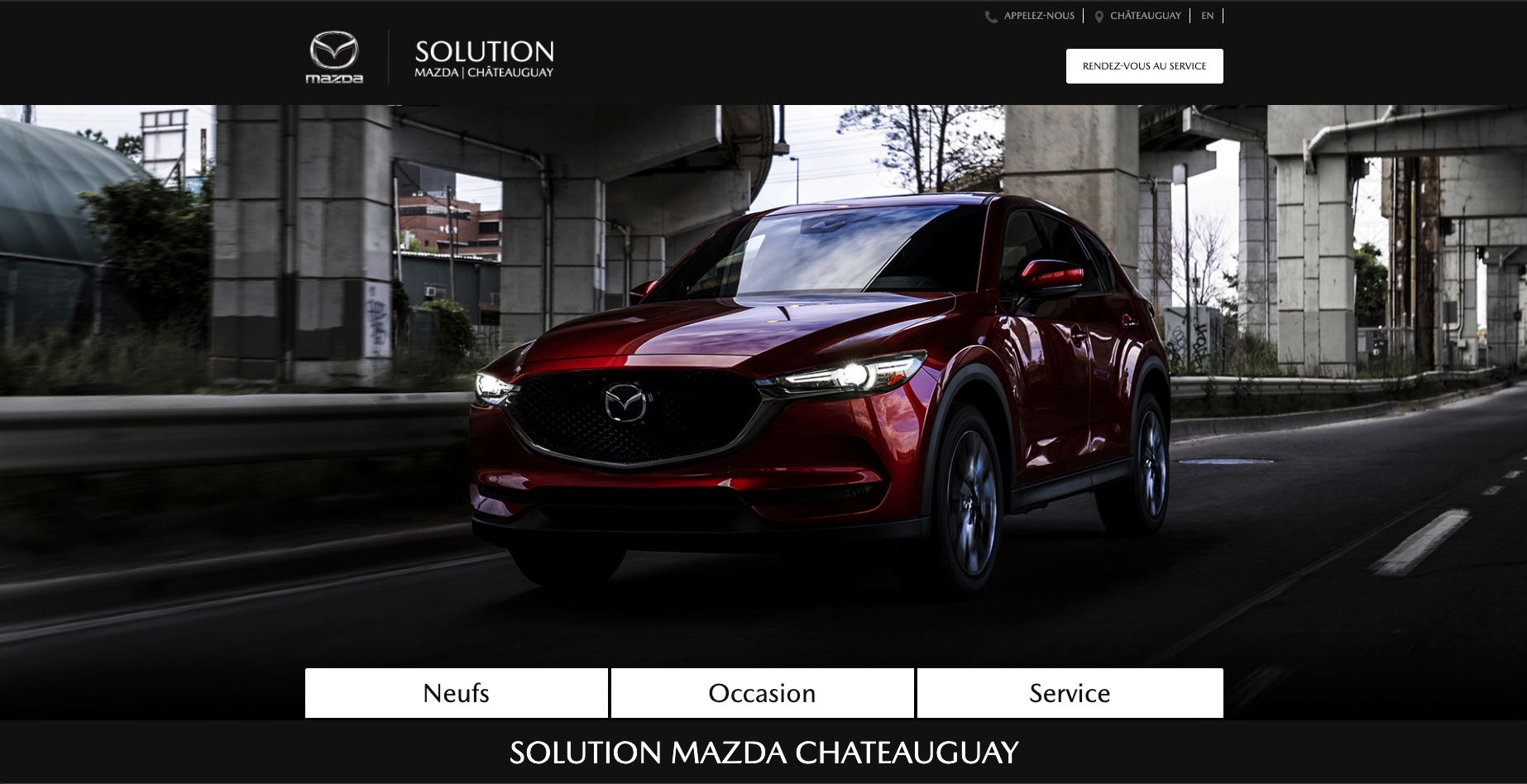 Solution Mazda Chateauguay Rive Sud Screenshot